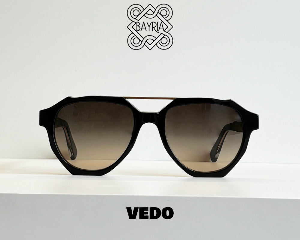Aviator design sunglasses BAYRIA VARISIUM vedosunglasses.com black