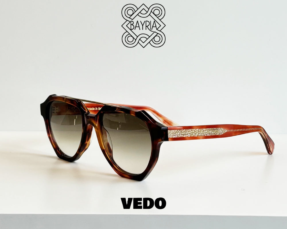 Aviator design sunglasses BAYRIA VARISIUM vedosunglasses.com brown havana