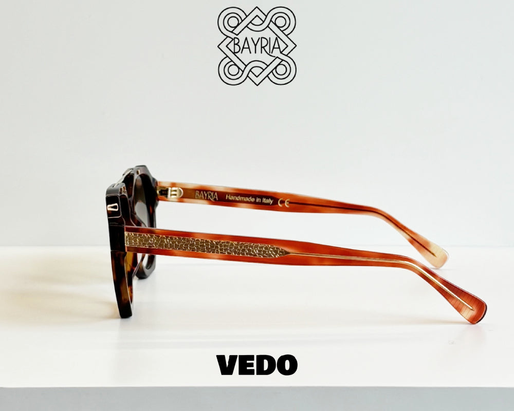 Aviator design sunglasses BAYRIA VARISIUM vedosunglasses.com brown havana