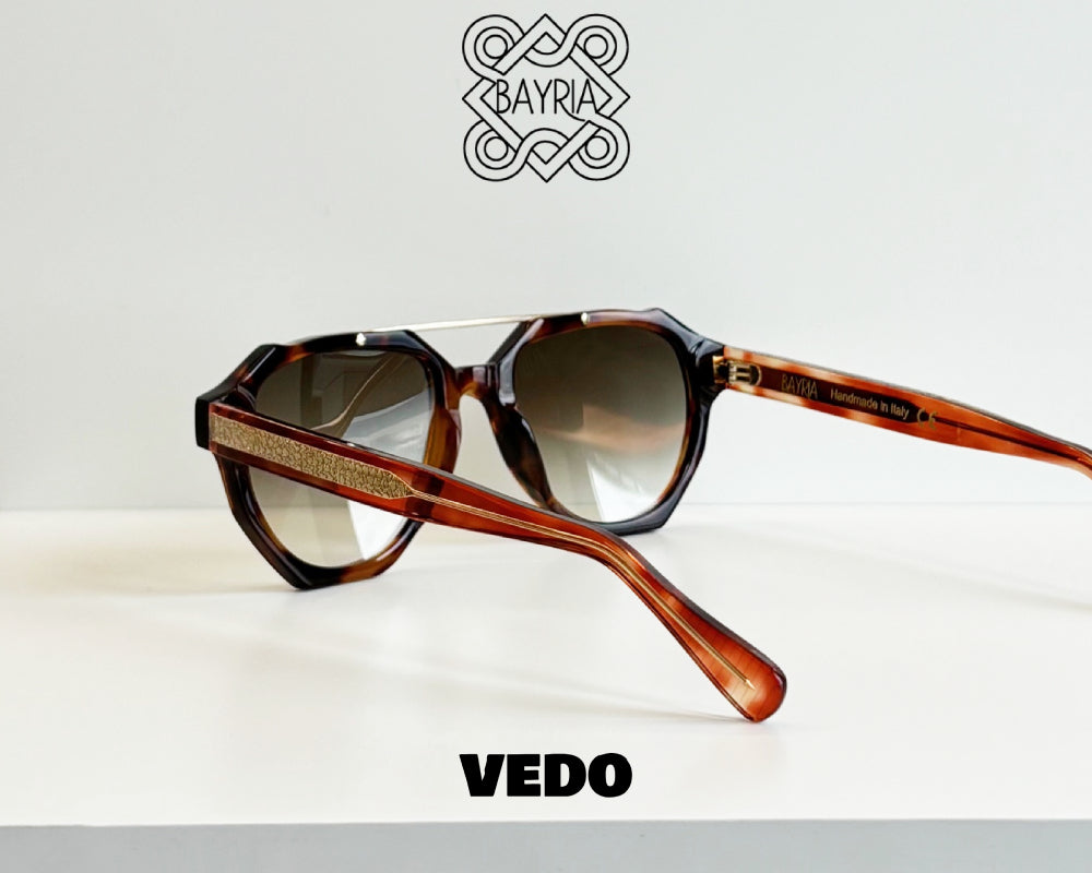 Aviator design sunglasses BAYRIA VARISIUM vedosunglasses.com brown havana