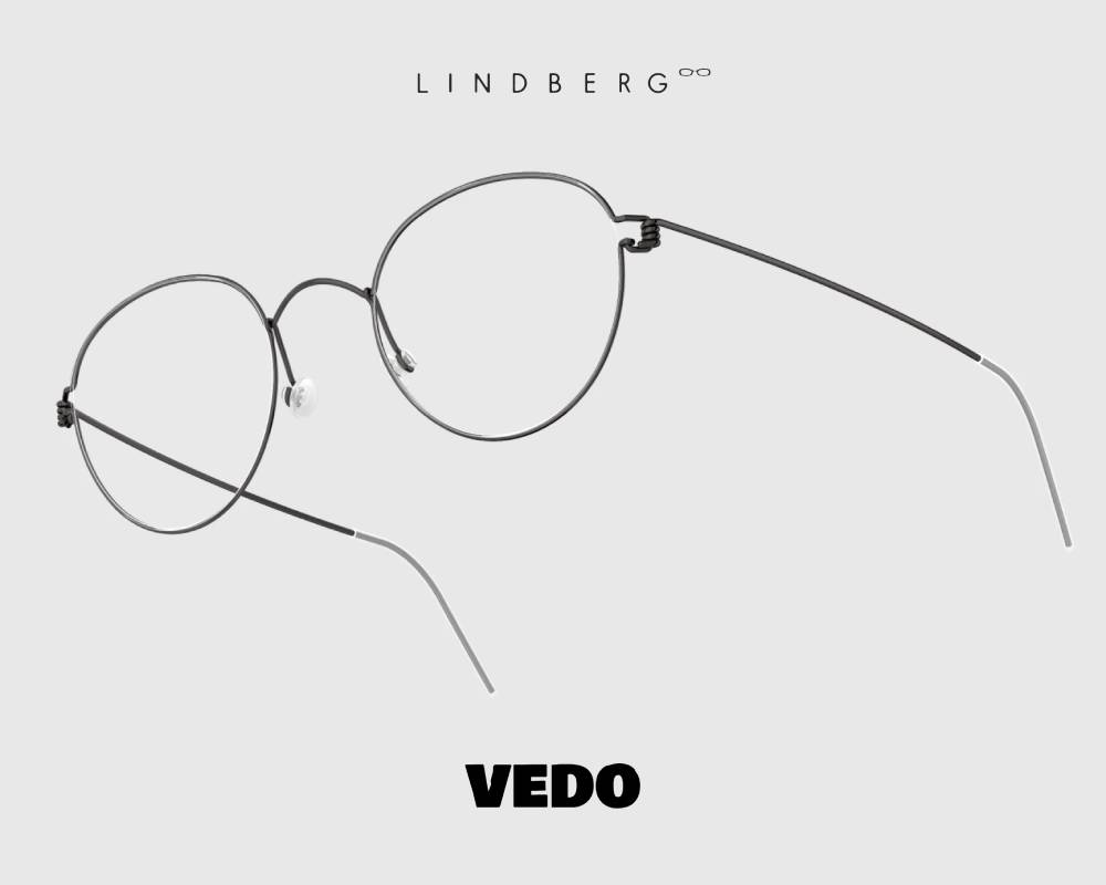 LINDBERG Air Titanium Rim BO round eyeglasses vedosunglasses gunmetal