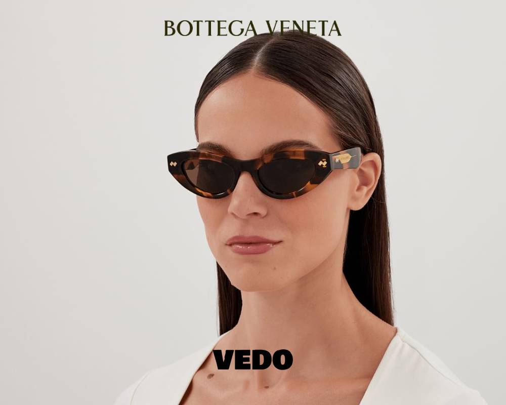 Bottega Veneta BV1350 Bold Cat-Eye Sunglasses vedosunglasses.com brown havana