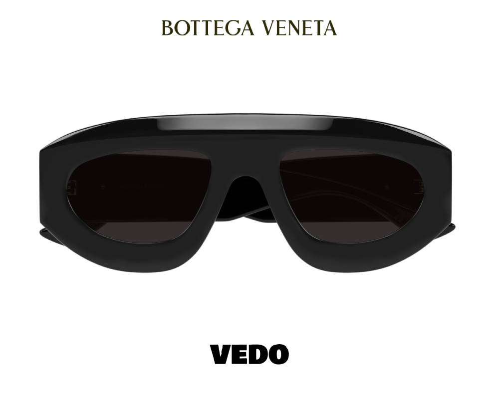 Bottega Veneta BV1358 Ultra-Thin Aviator Sunglasses vedosunglasses.com black