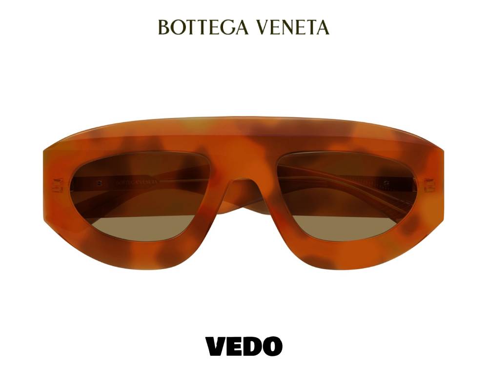 Bottega Veneta BV1358 Ultra-Thin Aviator Sunglasses vedosunglasses.com brown havana
