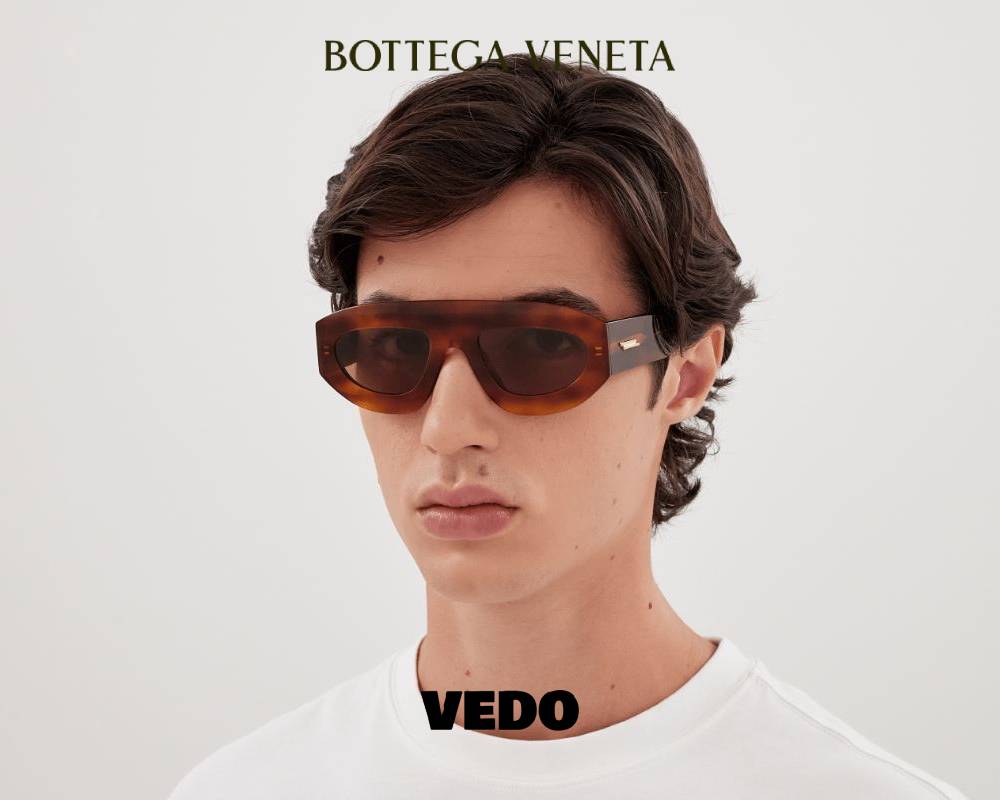 Bottega Veneta BV1358 Ultra-Thin Aviator Sunglasses vedosunglasses.com brown havana