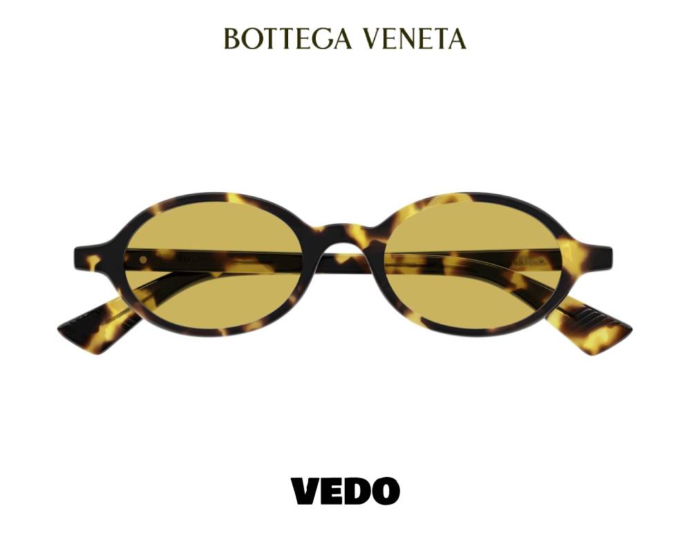 Bottega Veneta BV1388 Narrow Oval Sunglasses vedosunglasses.com yellow havana