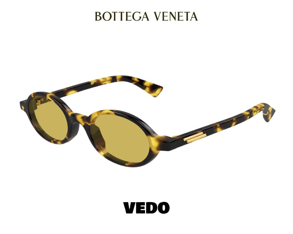 Bottega Veneta BV1388 Narrow Oval Sunglasses vedosunglasses.com yellow havana