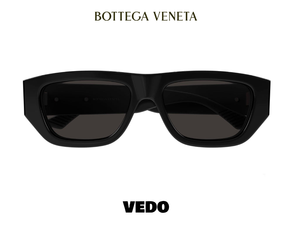Bottega Veneta bold rectangular sunglasses BV1252 vedosunglasses black