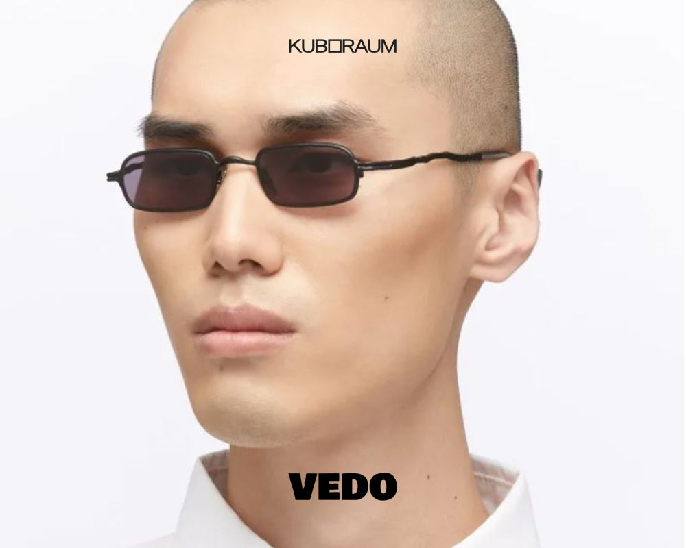KUBORAUM Mask Z18 rectangular narrow metal sunglasses