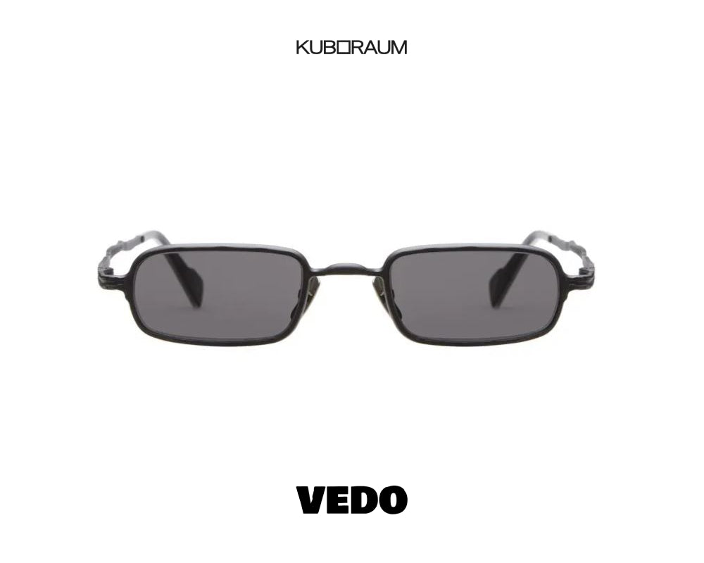KUBORAUM Mask Z18 rectangular narrow metal sunglasses