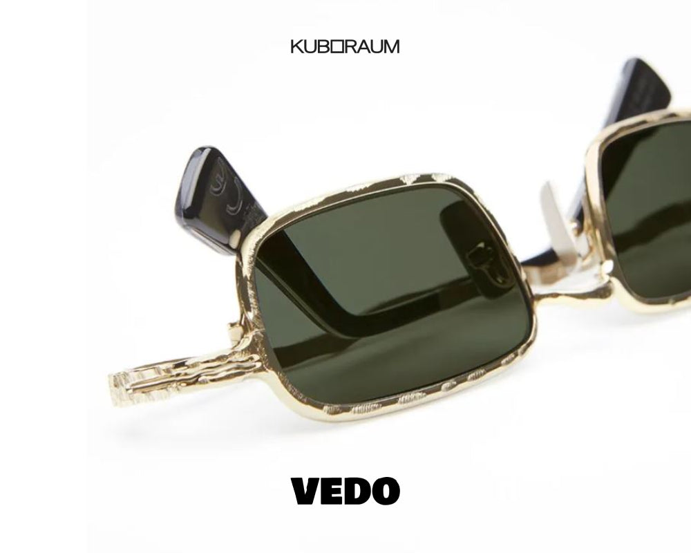 KUBORAUM Mask Z18 rectangular narrow metal sunglasses