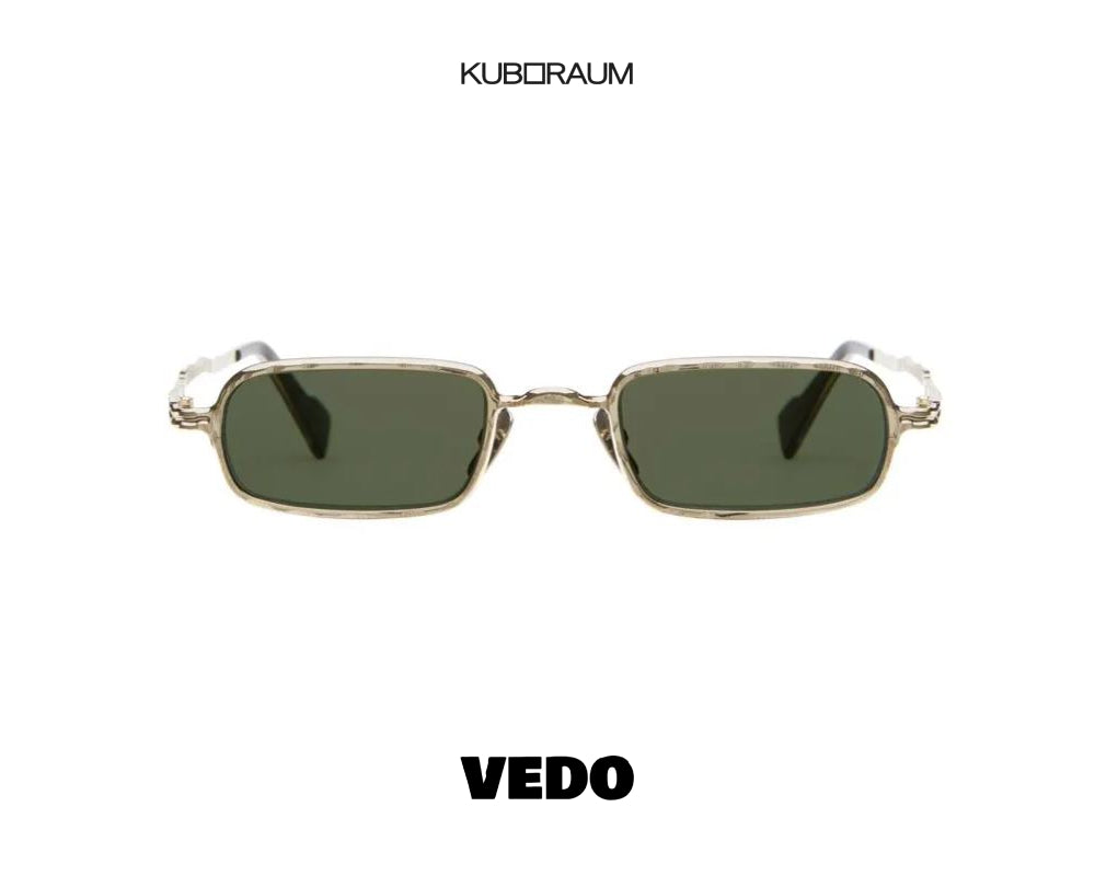 KUBORAUM Mask Z18 rectangular narrow metal sunglasses
