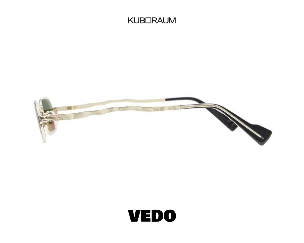 KUBORAUM Mask Z18 rectangular narrow metal sunglasses