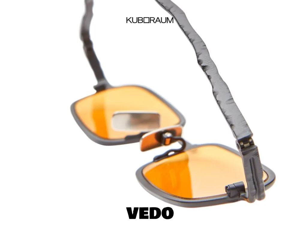 KUBORAUM Mask Z18 rectangular narrow metal sunglasses