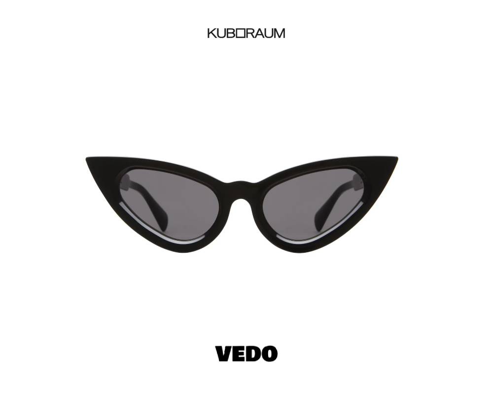 Kuboraum Y3 Feminine Cat-Eye Sunglasses vedosunglasses.com black shine