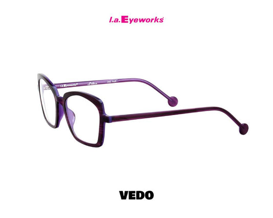 L.A. Eyeworks LOQUAT Women’s Eyeglasses violet havana
