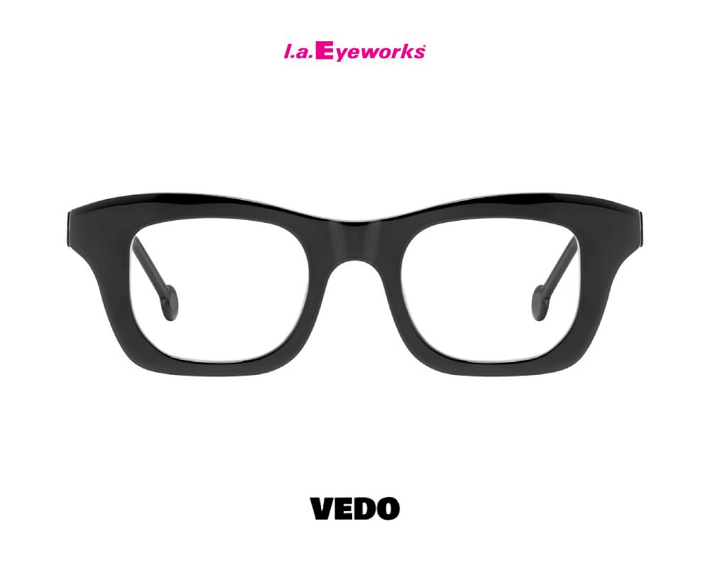 L.A. Eyeworks RENZO Bold Unisex Eyeglasses black