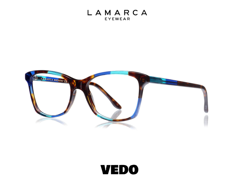 LAMARCA Mosaico 135 Rectangular Eyeglasses vedosunglasses blue