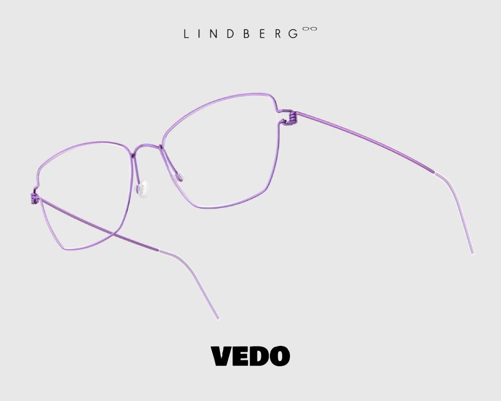 LINDBERG Air Titanium FEMKE cat eye eyeglasses vedosunglasses violet