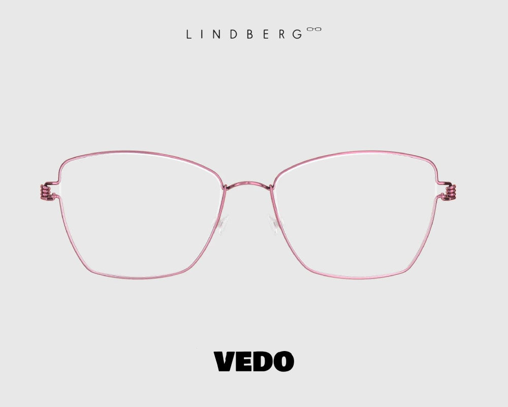 LINDBERG Air Titanium FEMKE cat eye eyeglasses vedosunglasses pink