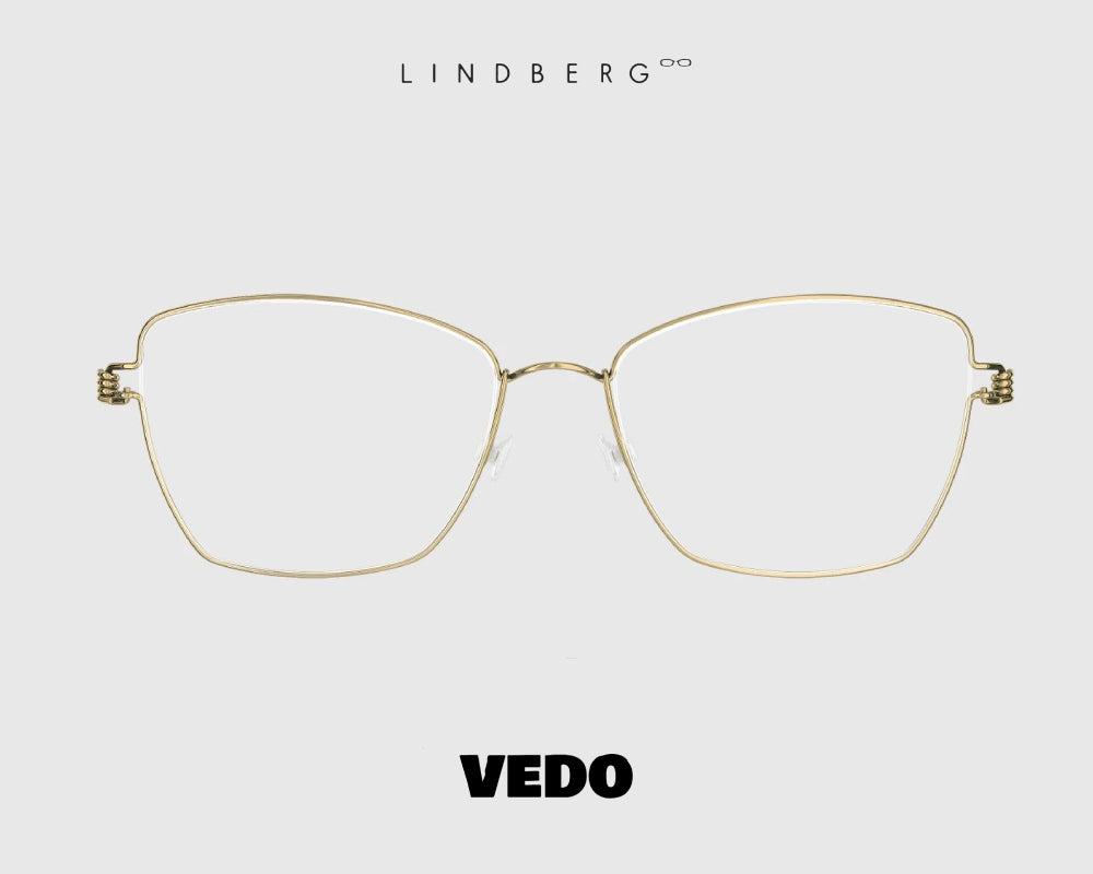 LINDBERG Air Titanium FEMKE cat eye eyeglasses vedosunglasses gold