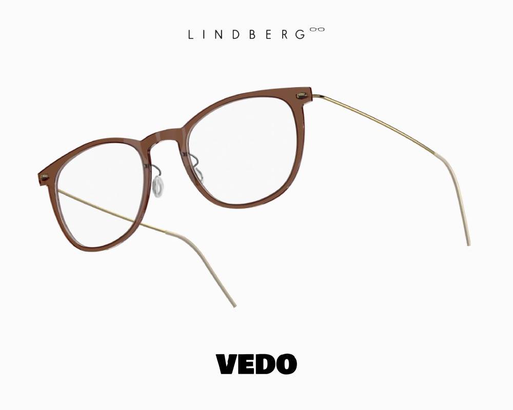 LINDBERG NOW 6529 Titanium Eyeglasses BROWN