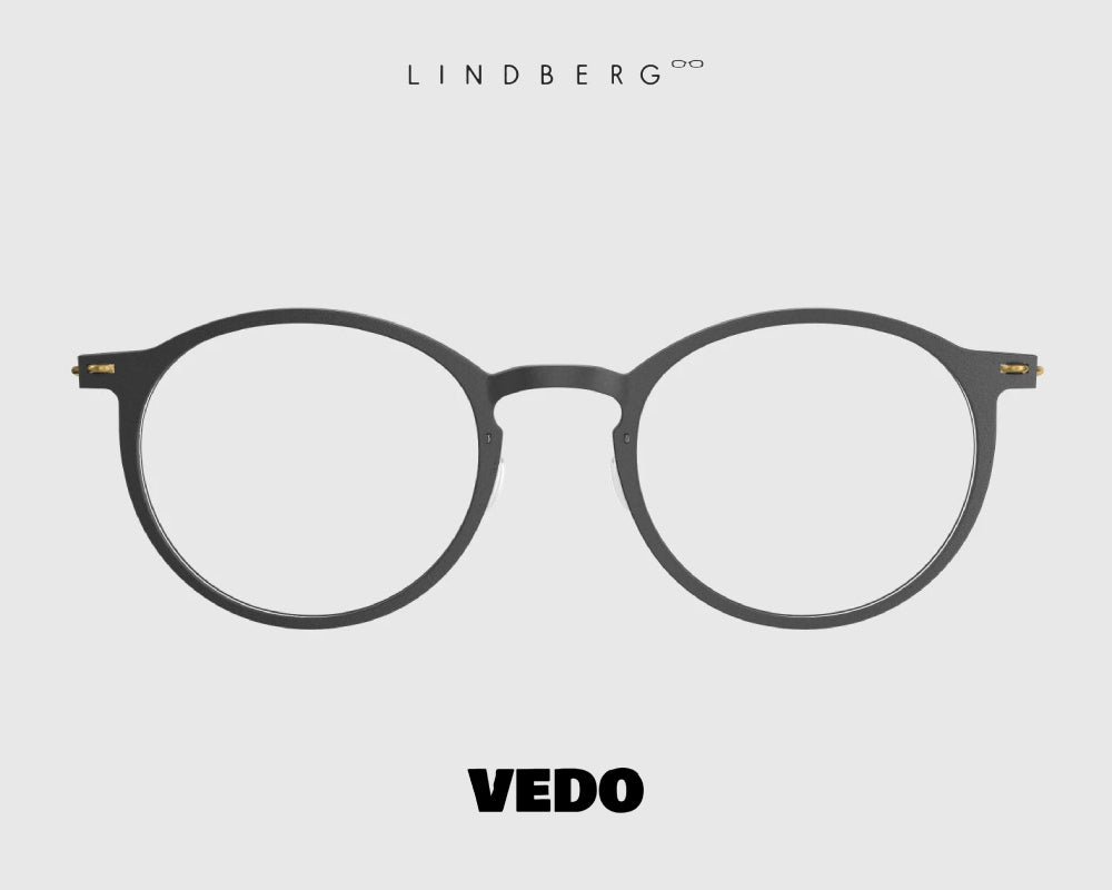 LINDBERG NOW 6541 round eyeglasses vedosunglasses black