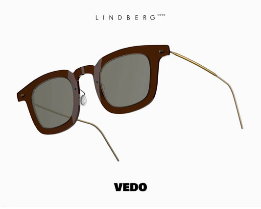 LINDBERG Sun NOW Titanium 8346 Bold Squared Sunglasses vedosunglasses.com brown taupe lenses