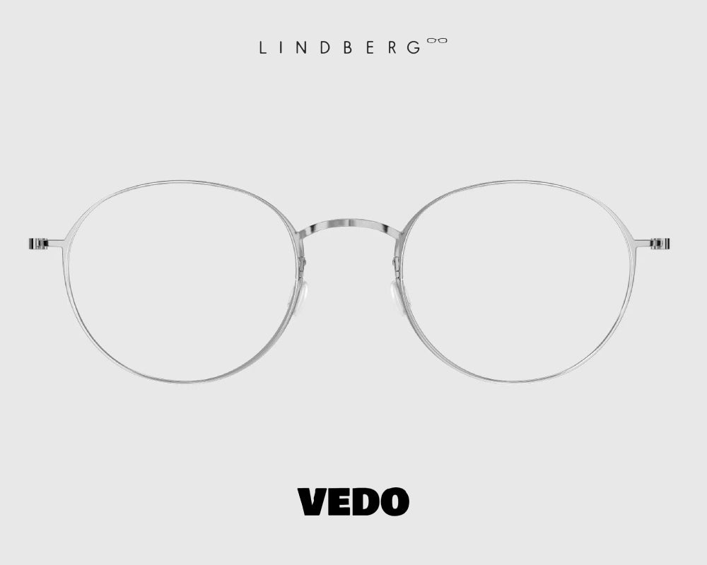 LINDBERG ThinTitanium 5504 round eyeglasses vedosunglasses silver
