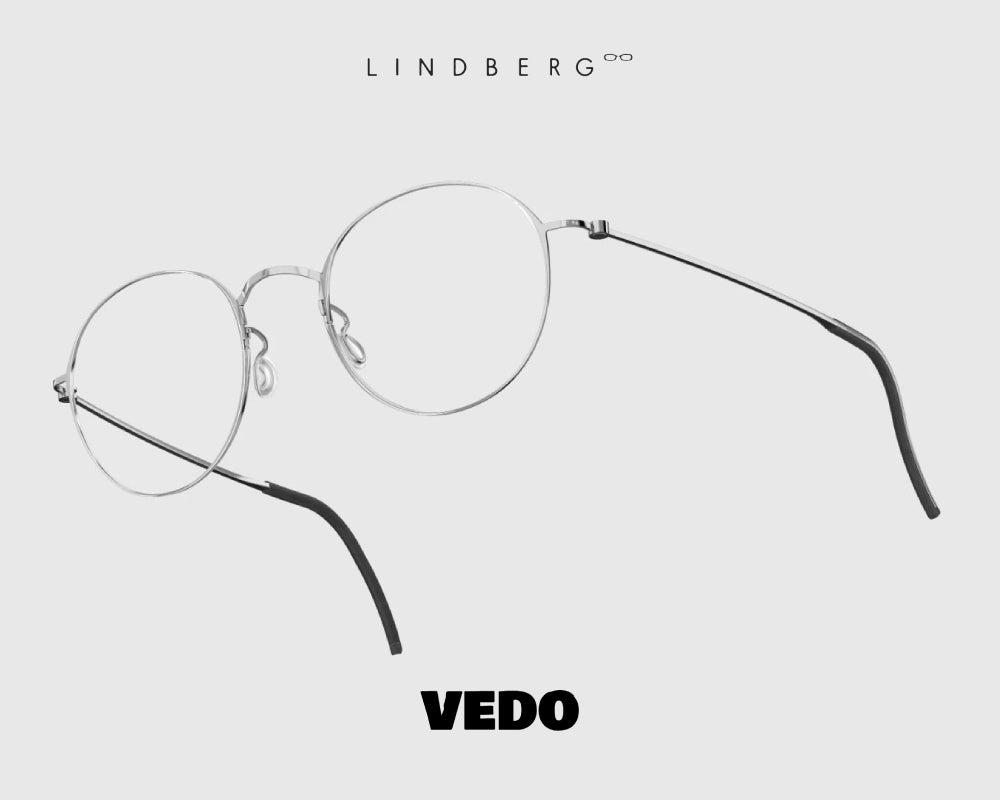 LINDBERG ThinTitanium 5504 round eyeglasses vedosunglasses silver