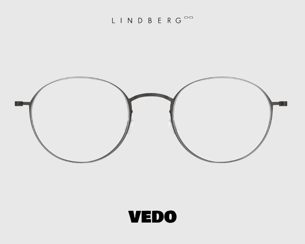 LINDBERG ThinTitanium 5504 round eyeglasses vedosunglasses black