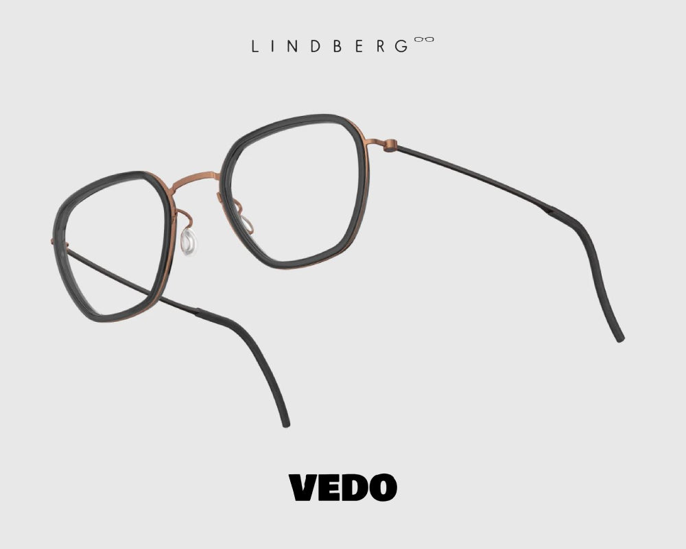 LINDBERG ThinTitanium 5806 trapezius eyeglasses vedosunglasses bronze black