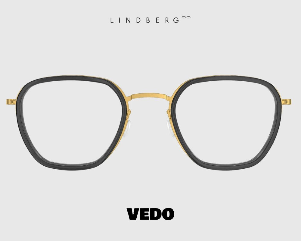 LINDBERG ThinTitanium 5806 trapezius eyeglasses vedosunglasses gold
