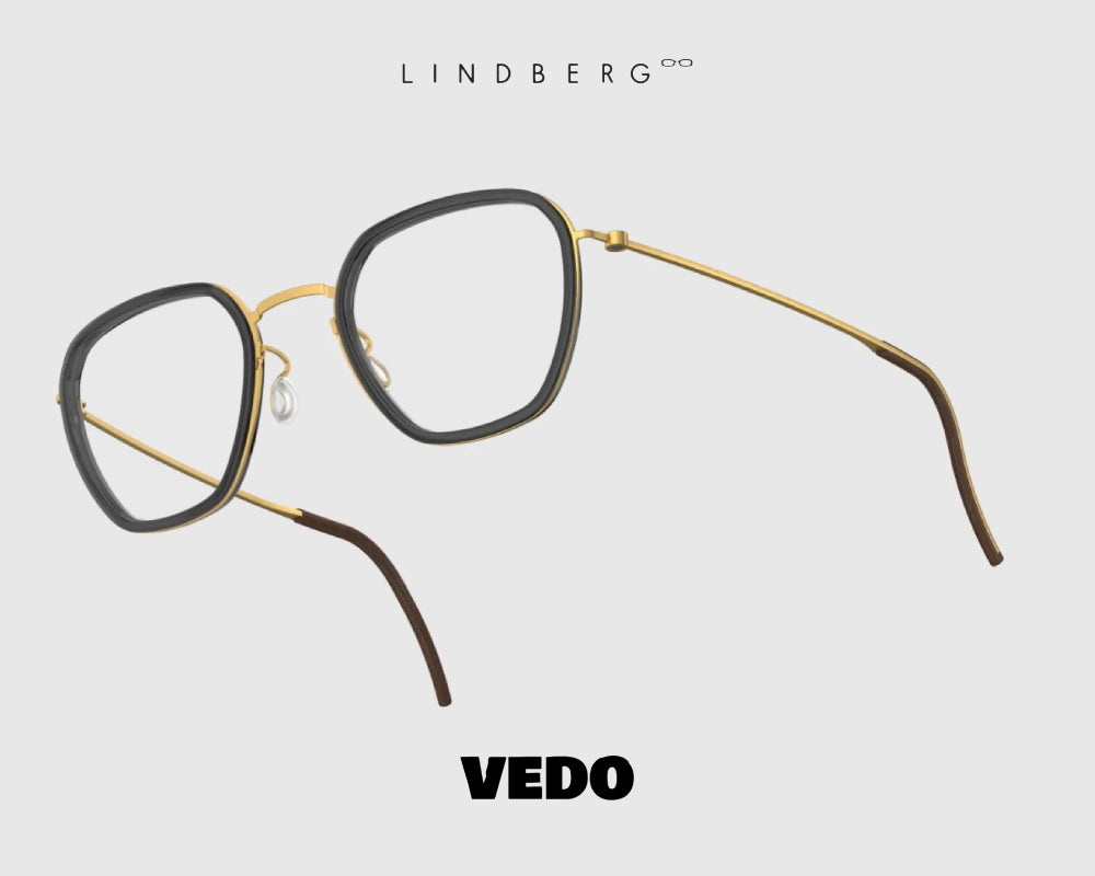 LINDBERG ThinTitanium 5806 trapezius eyeglasses vedosunglasses gold