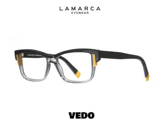 Lamarca Fusioni 171 Rectangular Cat-Eye Eyeglasses vedosunglasses.com black