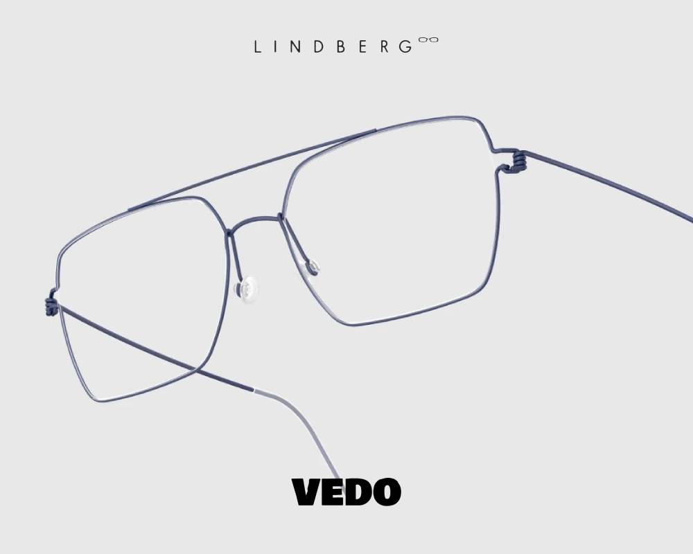Lindberg Air Titanium Rim GUILLAUME Double Bridge Eyeglasses vedosunglasses blue