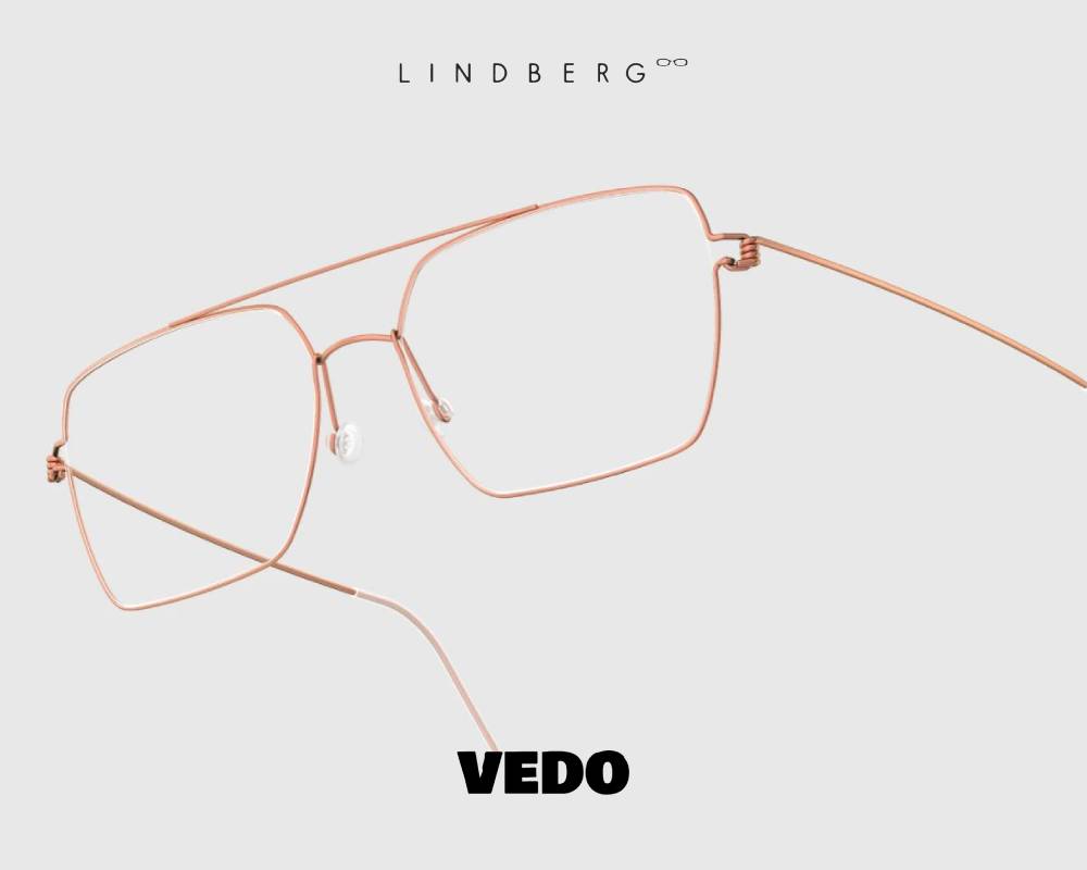 Lindberg Air Titanium Rim GUILLAUME Double Bridge Eyeglasses vedosunglasses rose gold