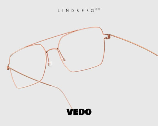 Lindberg Air Titanium Rim GUILLAUME Double Bridge Eyeglasses vedosunglasses rose gold