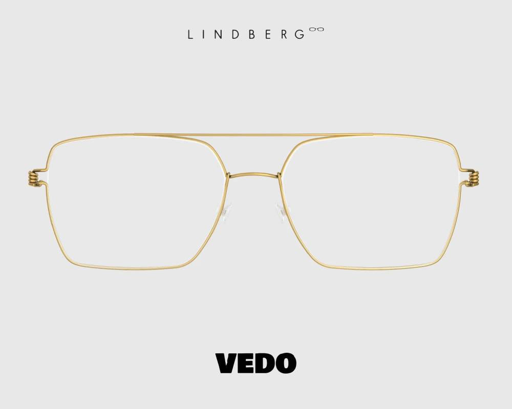 Lindberg Air Titanium Rim GUILLAUME Double Bridge Eyeglasses vedosunglasses gold