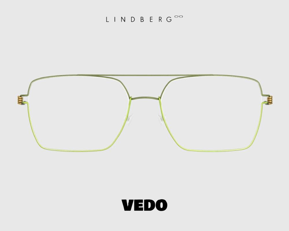 Lindberg Air Titanium Rim GUILLAUME Double Bridge Eyeglasses vedosunglasses green