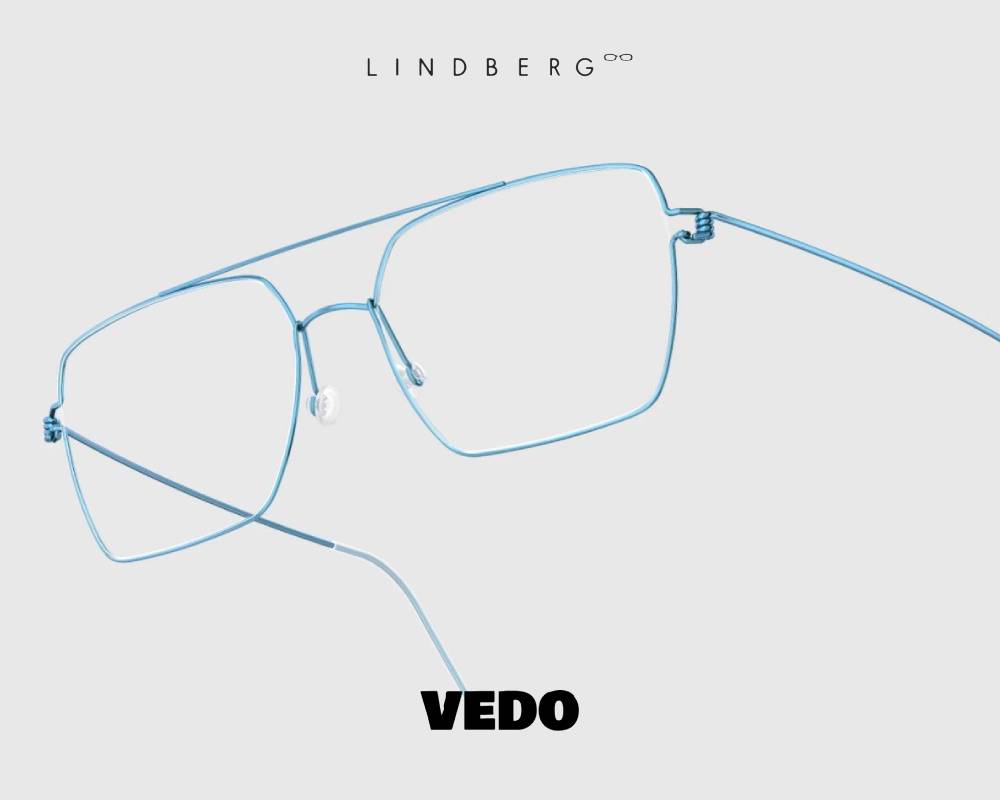 Lindberg Air Titanium Rim GUILLAUME Double Bridge Eyeglasses vedosunglasses light blue