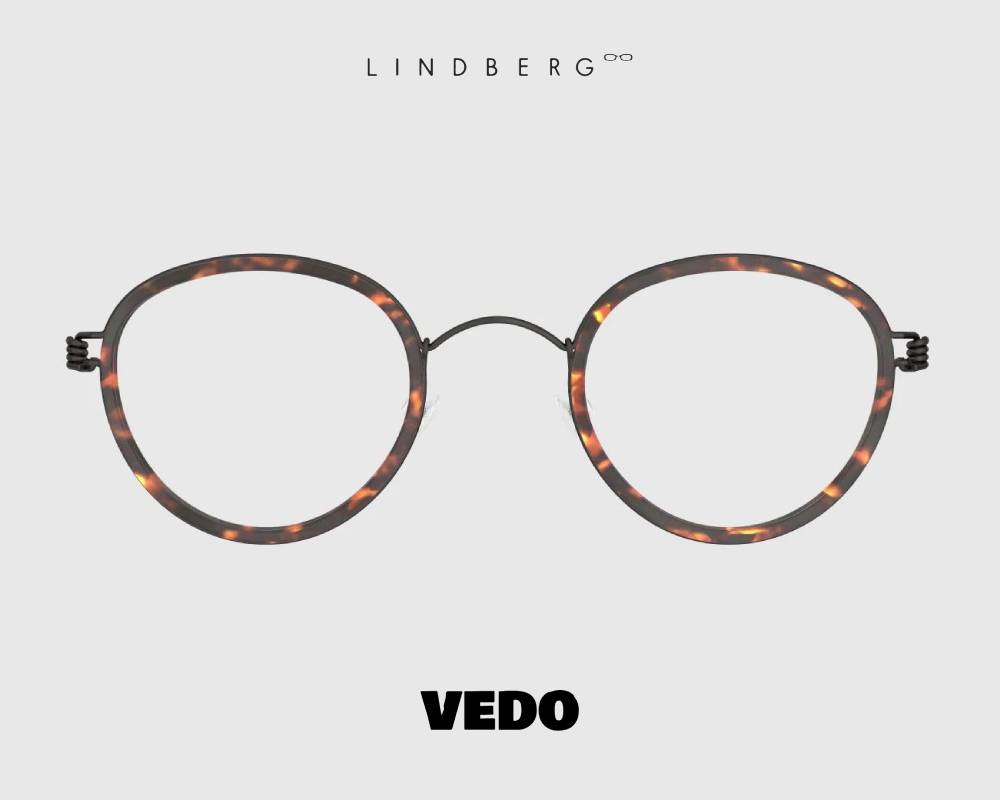 Lindberg Air Titanium Rim JACKIE Small Round Eyeglasses vedosunglasses black
