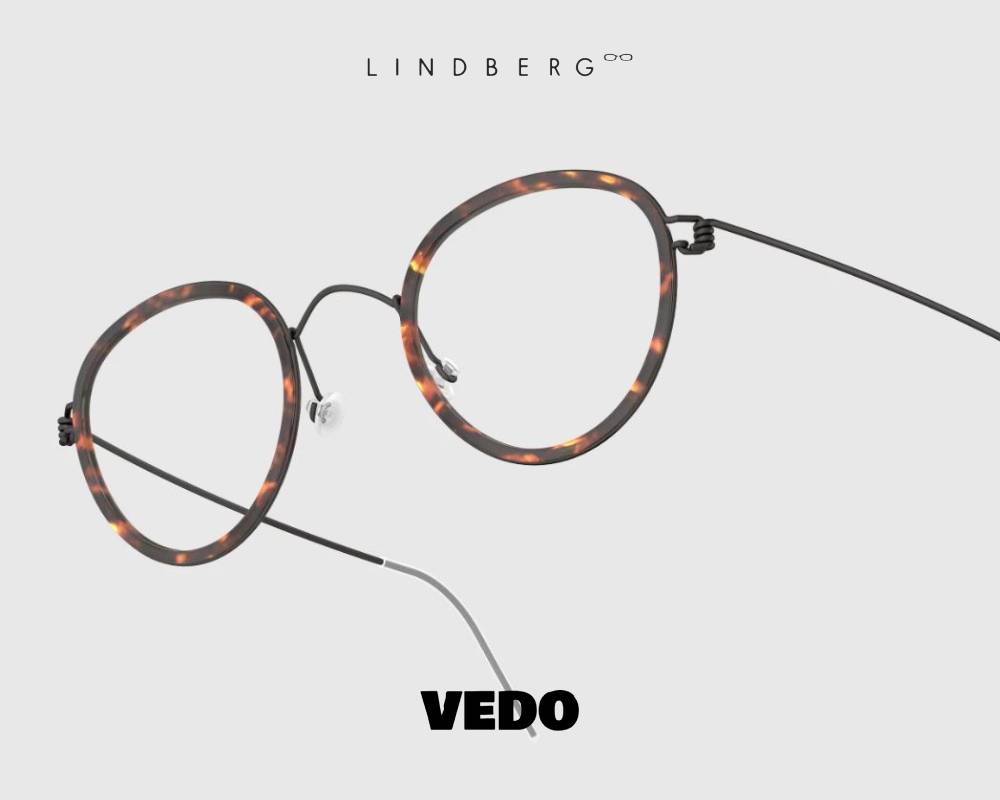 Lindberg Air Titanium Rim JACKIE Small Round Eyeglasses vedosunglasses black