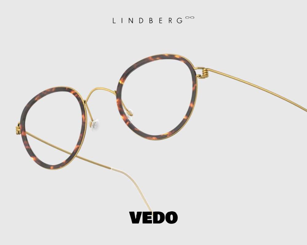 Lindberg Air Titanium Rim JACKIE Small Round Eyeglasses vedosunglasses gold