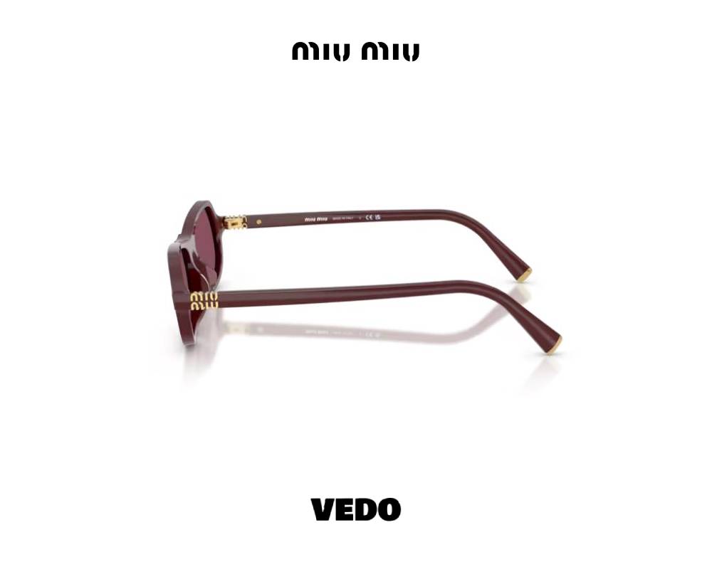 Miu Miu B10 Square Minimal Acetate Sunglasses vedosunglasses red cherry