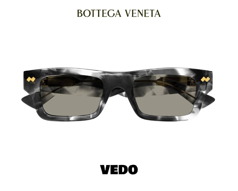 New Bottega Veneta BV1351S Bold Rectangular Sunglasses vedosunglasses.com marble grey