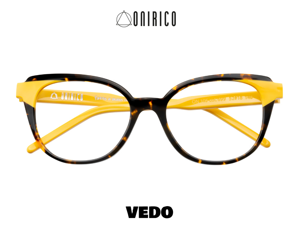 ONIRICO ON105 Oversize Butterfly Eyeglasses vedosunglasses.com yellow havana brown