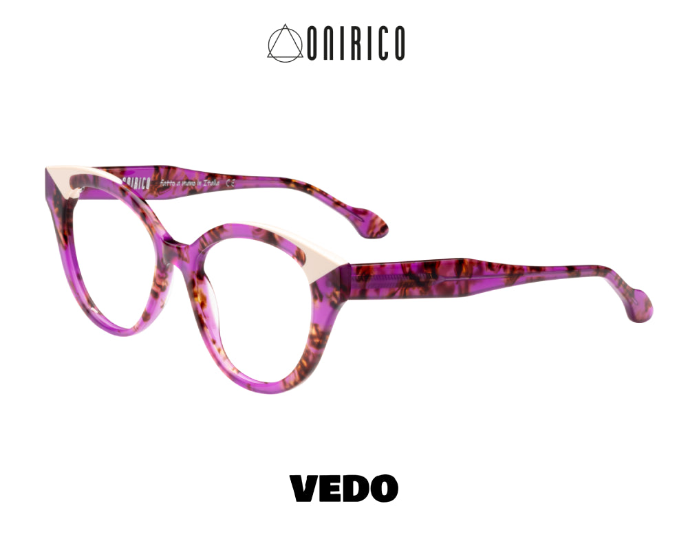 ONIRICO ON112 Round Cat-Eye Eyeglasses vedosunglasses.com purple violet havana