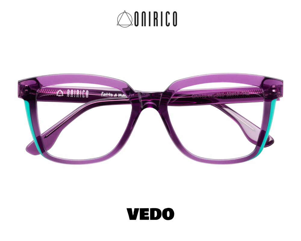 ONIRICO ON113 Squared Cat-Eye Eyeglasses vedosunglasses violet crystal