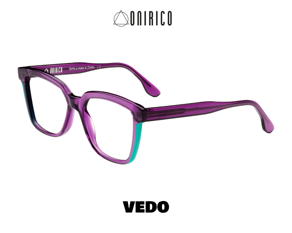 ONIRICO ON113 Squared Cat-Eye Eyeglasses vedosunglasses violet crystal